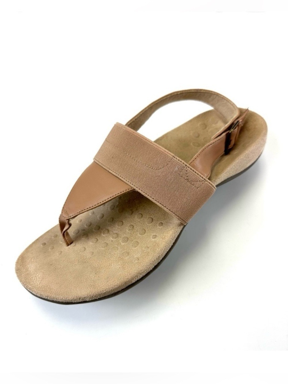 Vionic Danita nude thong sandals Size 10 womens casual neutral comfort Orthotic